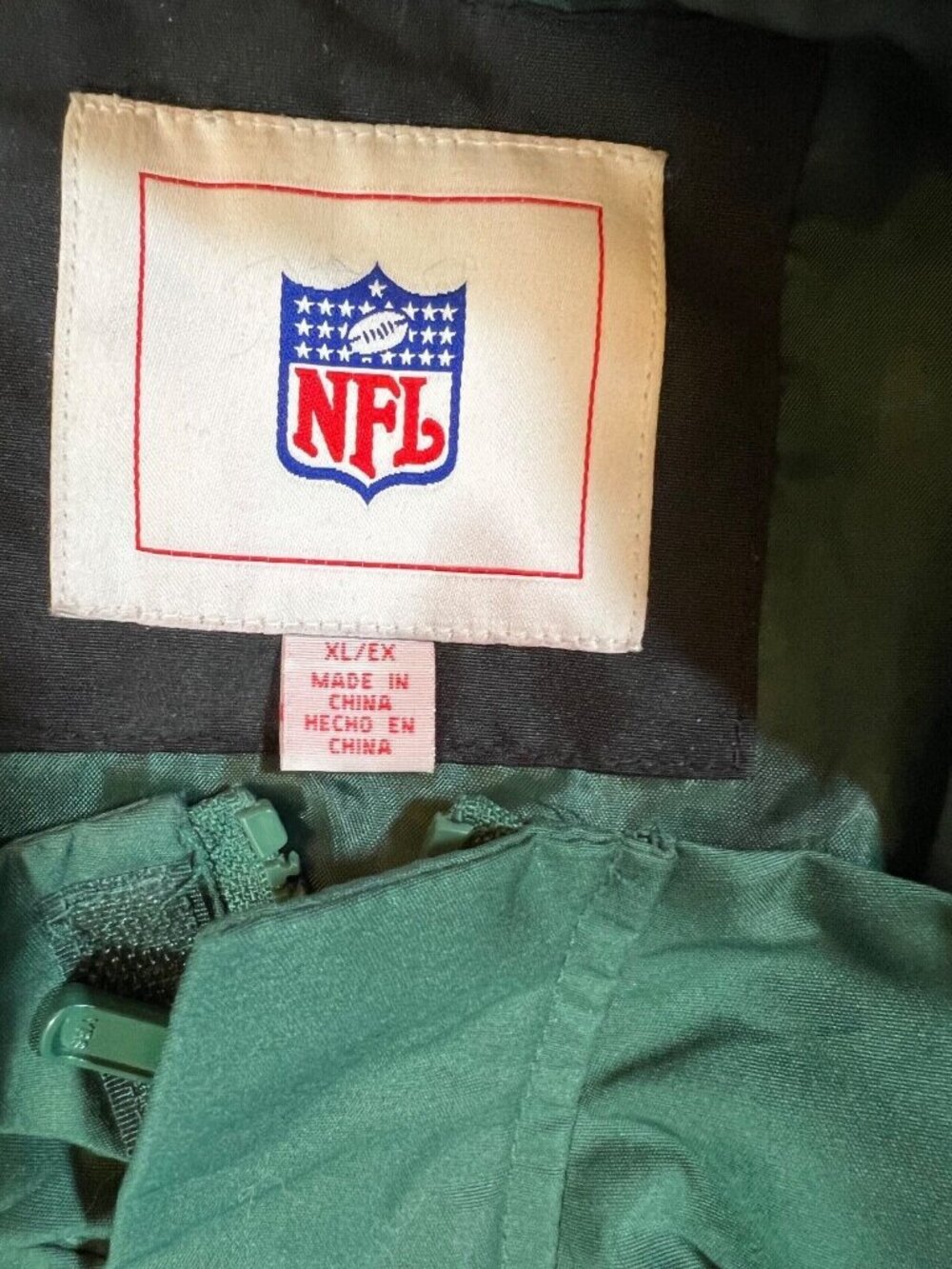 Vintage Green Bay Packers Jacket Mens XL Green Logo Athletic Windbreaker NFL - Picture 5 of 6